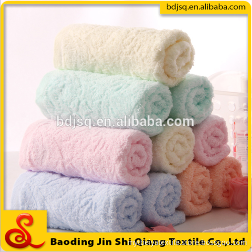 Wholesale Alibaba High Quality Pure Color Plush Bamboo Microfiber Towel